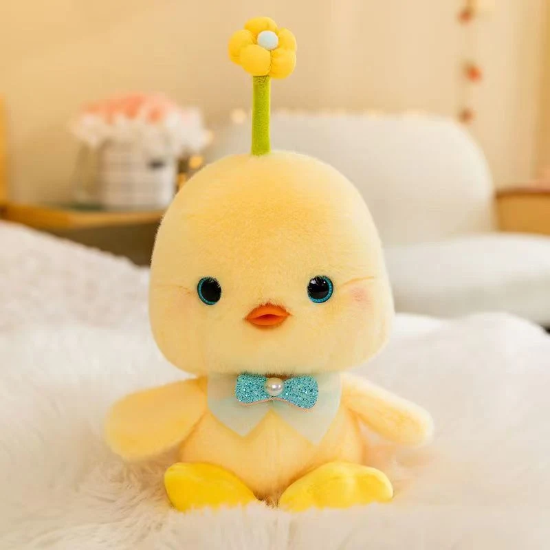 Cute Little Yellow Chicken Doll Super Cute Kids Toy Throw Pillow Doll with Hand Gift Grab Machine Rag Doll Children&prime;s Birthday Gift